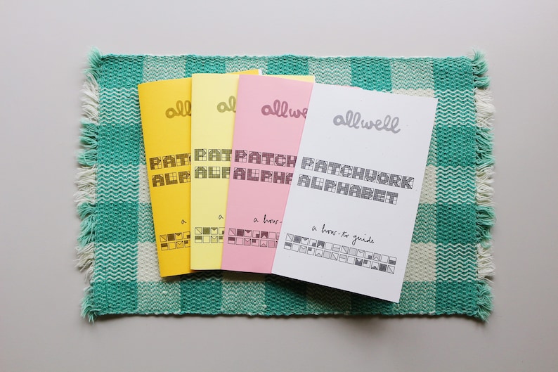 All Well Patchwork Alphabet Printable Zine Digital File - Etsy