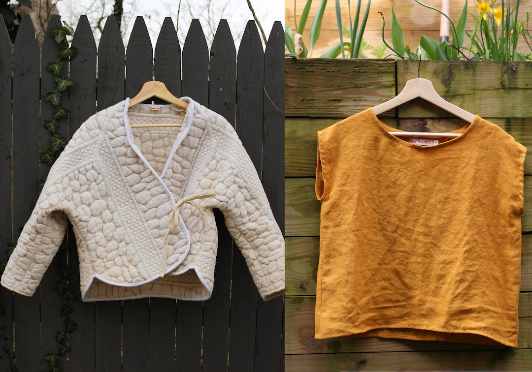 Box Top + Cardigan Coat Sewing Pattern Bundle -- All Well Workshop - Etsy