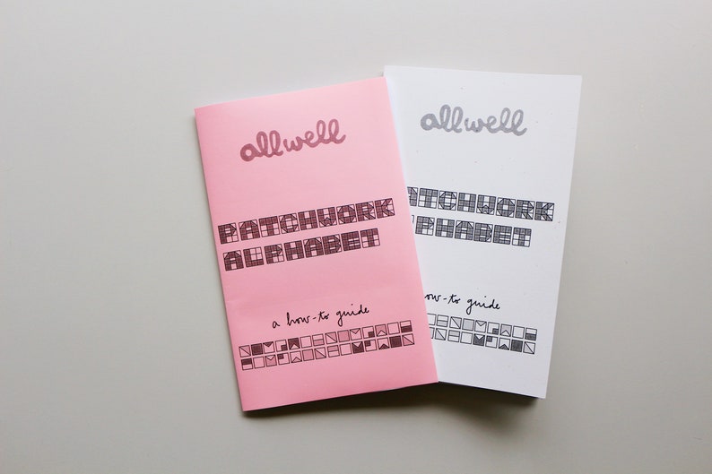 All Well Patchwork Alphabet Printable Zine Digital File - Etsy