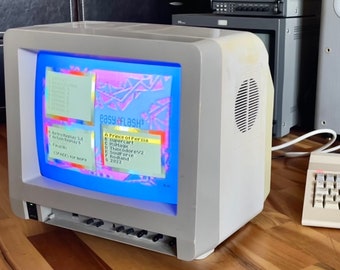 Monitor Commodore 1901 Retro gaming CRT Amiga C64/128 retro PC zwart monitora