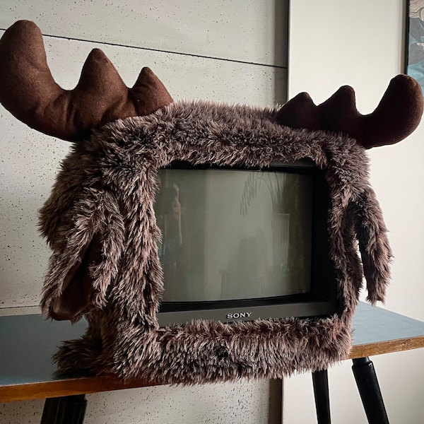 Monimals funny Moose monitor wear fluffy furry for monitor