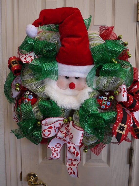 Christmas Christmas Door Wreath Front Door Wreath Holiday Etsy