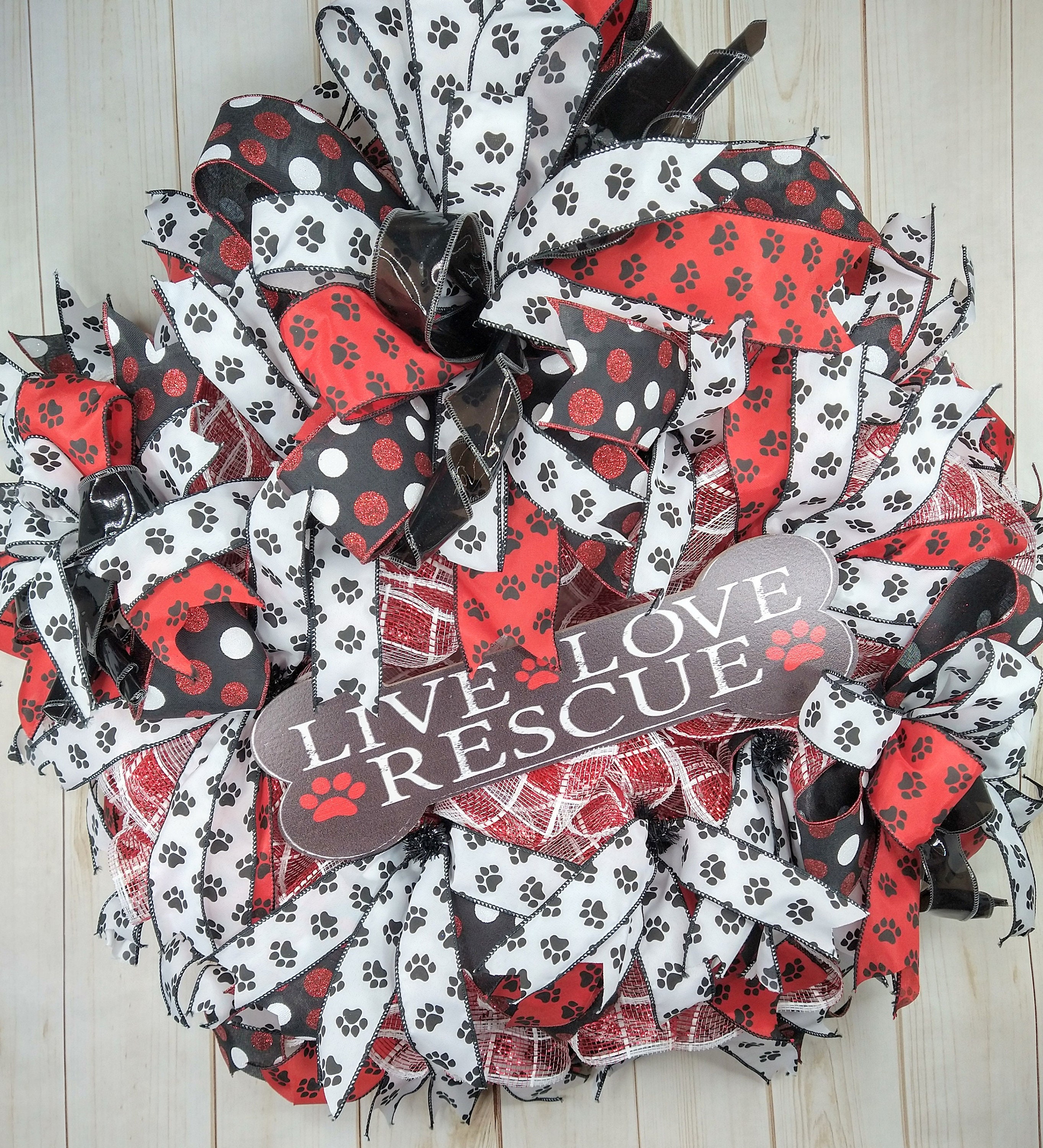 Dog wreath everyday front door, Dog Cat Mom gift idea, Dog animal print wreath, Dog paw print, Pet love wall art, Dog everyday home decor