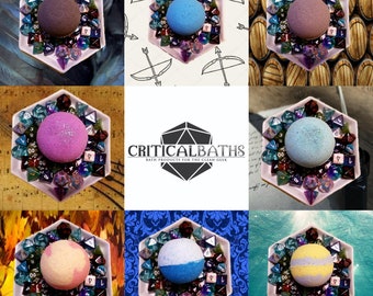 Critical Role Inspired Bath Bombs! Character Inspired Scents With Mystery Die Inside