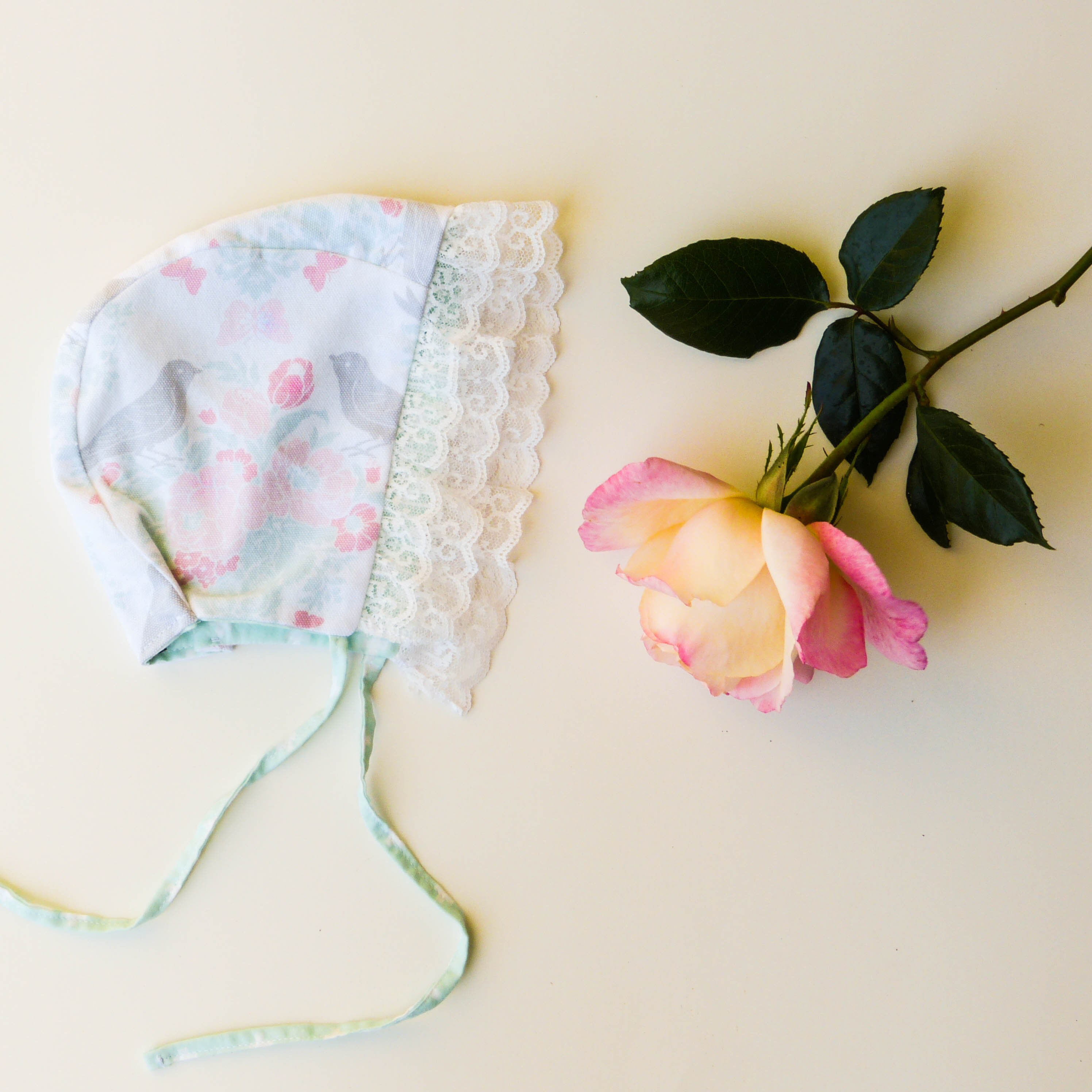 Spring Birds Bonnet-baby Sunbonnet - Etsy