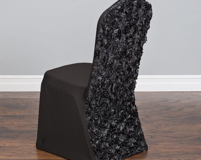 Satin Rosette Chair Covers Etsy