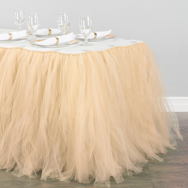 21 Ft. Tulle Tutu Table Skirt Etsy
