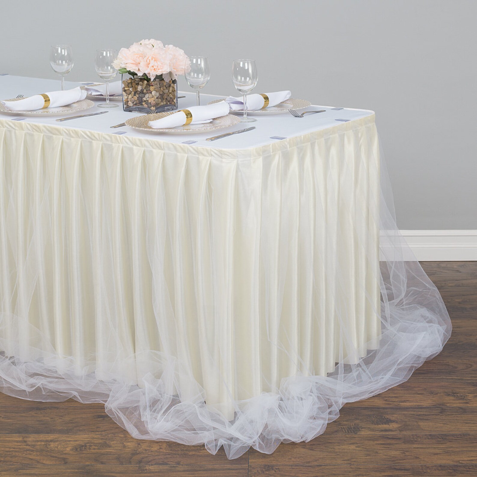 14 pi Jupe de table en mousseline de tulle bicolore - Etsy Canada