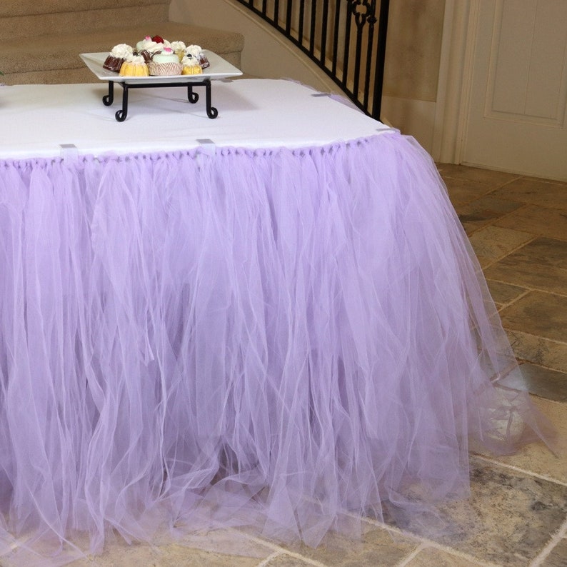 21 Ft. Tulle Tutu Table Skirt Etsy
