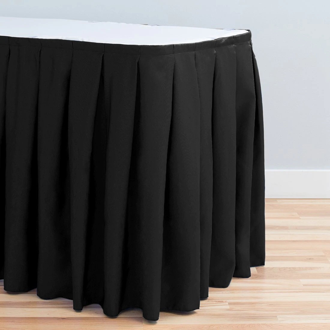 14 Ft. Accordion Pleat Polyester Table Skirt-8 Colors - Etsy