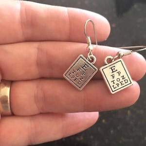 Snellen &quot;Eye Chart&quot; earrings