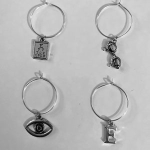 Wine charms, set of 4