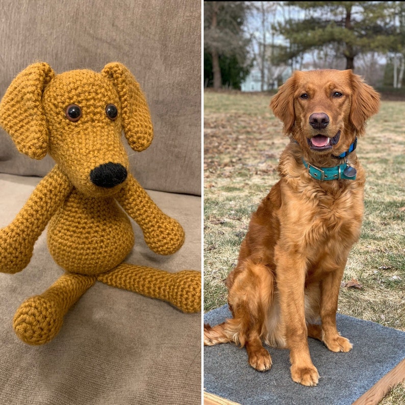 Toys Look Alike Dog Custom Crochet gerbil Personalized Dog Amigurumi