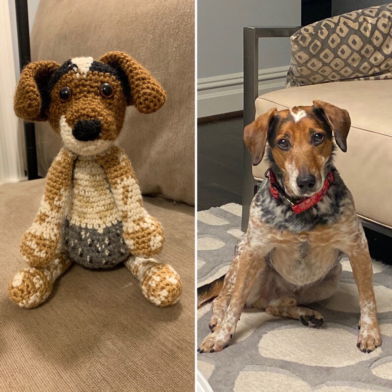 Toys Look Alike Dog Custom Crochet gerbil Personalized Dog Amigurumi