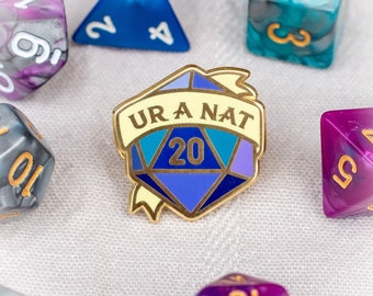 UR A NAT 20 Enamel Pin  | Dice Pin | D20 Pin