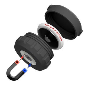 Ultra Strong Case Compatible with Apple AirTag Waterproof, Vibration & Shock Proof, Secure Attach for Hidden Tracking of Car, Bike, Truck