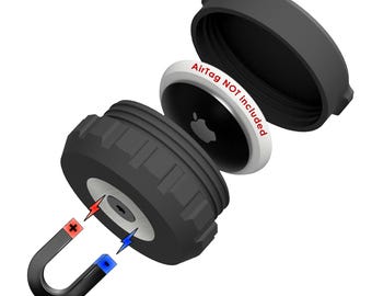 Ultra Strong Case Compatible with Apple AirTag Waterproof, Vibration & Shock Proof, Secure Attach for Hidden Tracking of Car, Bike, Truck