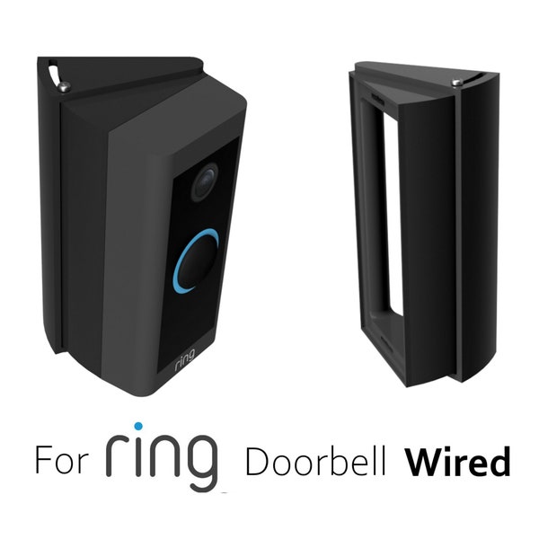 Ring Doorbell Wired Corner Adjustable Mounting Bracket Wedge 20 - 45 Degree 20/25/30/35/40/45 Degree Mount Slim & Strong