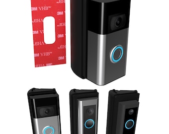 No Drill Adjustable Wedge Mount for All Ring Video Doorbells Wired & Battery Aqara G4 G410 Ring 1, 2, 3, 4, Pro, 2nd Gen, Battery, Plus