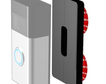 REGULAR No Drill Adhesive Mount Compatible With All Ring Video Doorbells, 1, 2, 3, 3 Plus, 4 Battery Doorbell Plus Pro 2nd Gen, Wired