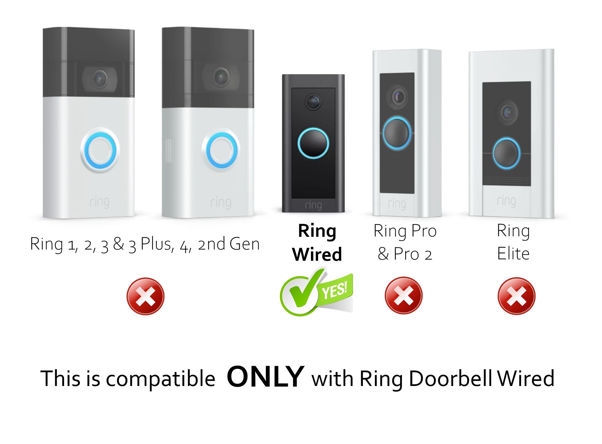 Ring Doorbell Wired Corner Adjustable Mounting Bracket Wedge 20 45 ...