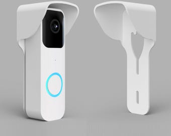 Mars Outpost Rain Hood Doorbell Cover for Blink Video Doorbell Shields Glare, No Drilling, Height Adjustable