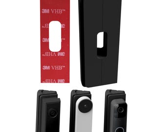 No Drill Adjustable Wedge Mount for Eufy Aosu Arlo Blink Nest Netamo Tapo Reolink And Others Angle Mounting Kit 2 Options Ashesive or Screws