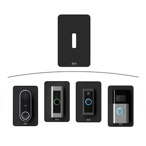 Non-Adhesive Drill It Yourself Universal Wall Plate For Doorbells Works With Ring Nest Blink Eufy Arlo Netamo Ezviz Aosu Reolink Tapo Wyze