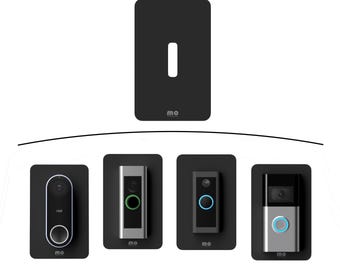 Non-Adhesive Drill It Yourself Universal Wall Plate For Doorbells Works With Ring Nest Blink Eufy Arlo Netamo Ezviz Aosu Reolink Tapo Wyze