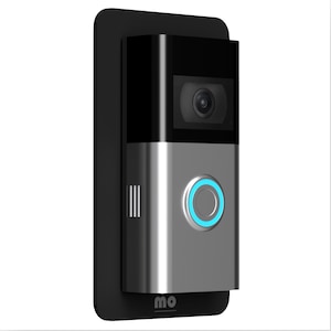 Mars Outpost Non-Adhesive Wall Plate For RingVideo Batterry Doorbell 1 2 3 4 2nd Gen 3 Plus Blank Plastic Plate Sits Between Doorbell & Wall