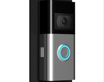Mars Outpost Non-Adhesive Wall Plate For RingVideo Batterry Doorbell 1 2 3 4 2nd Gen 3 Plus Blank Plastic Plate Sits Between Doorbell & Wall