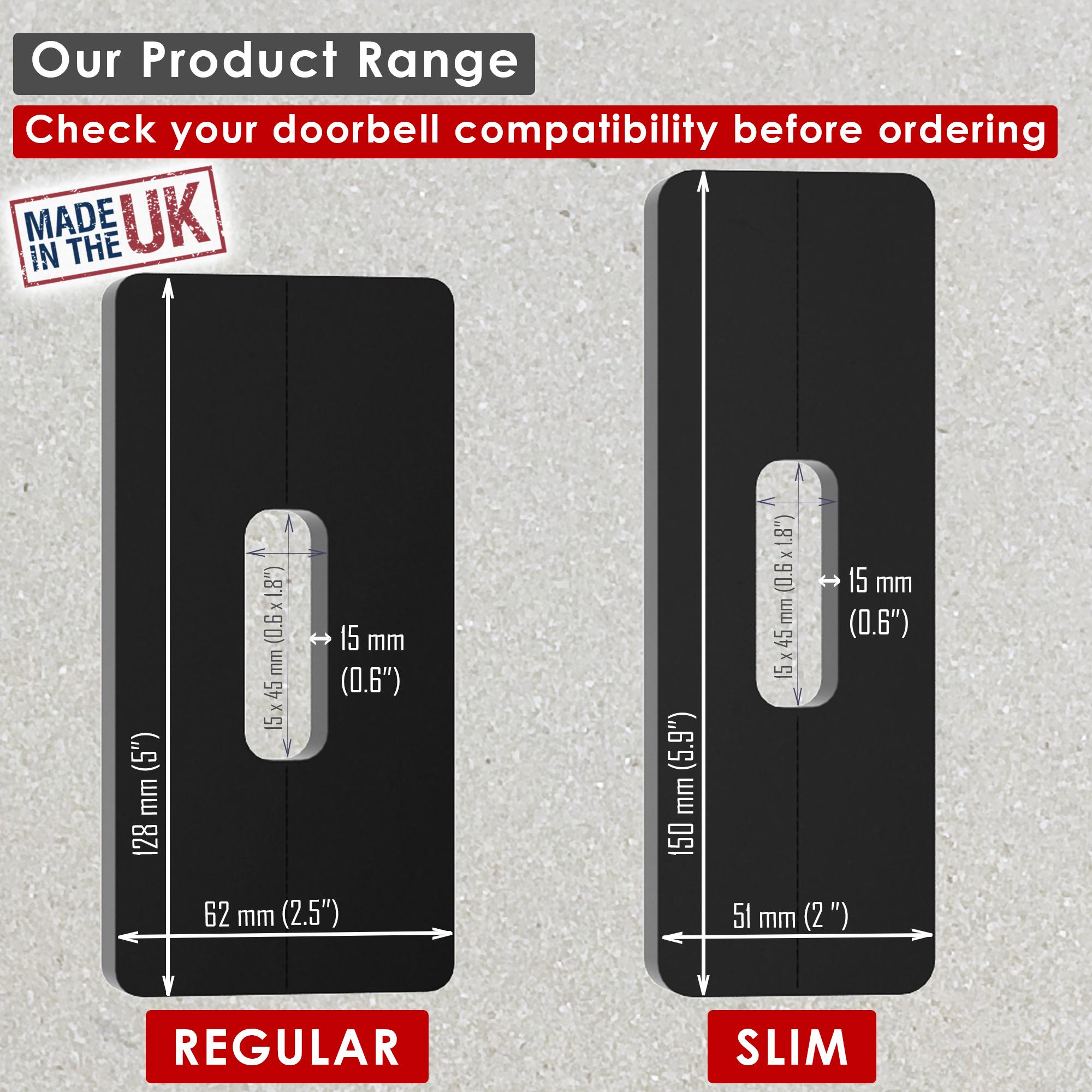 Ring Doorbell Chime LOCKA Adhesive Blink Doorbell Mount, Full