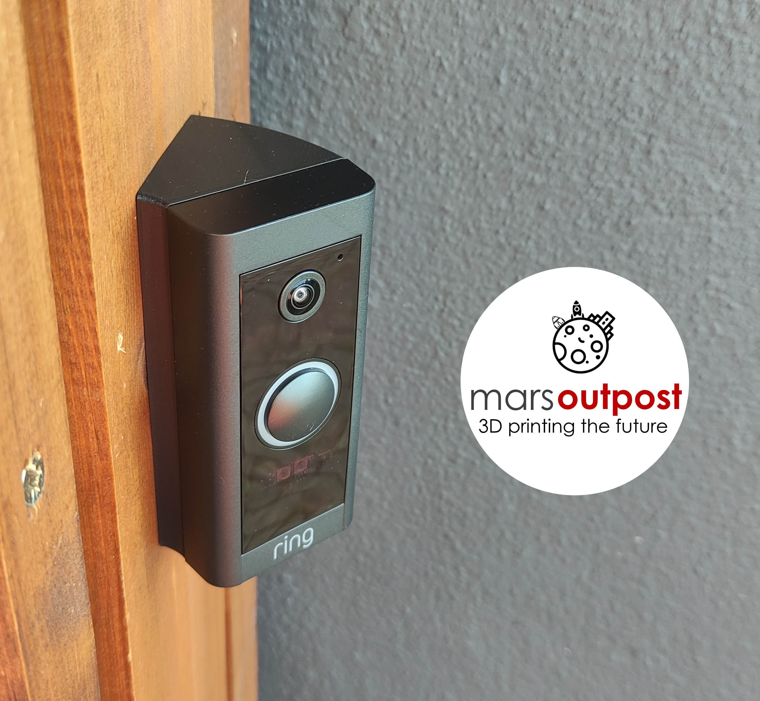 Ring Video Doorbell Wired Corner Mounting Bracket 45 Degree Wedge Slim & Strong Etsy