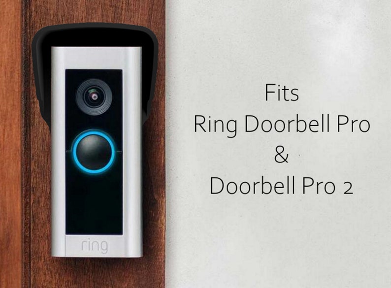 Ring Doorbell Pro & Pro 2 Slim Rain Cover V2 Hood Weather Shield Sun