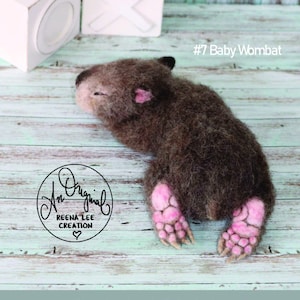 Needle Felting Tutorial Baby Wombat