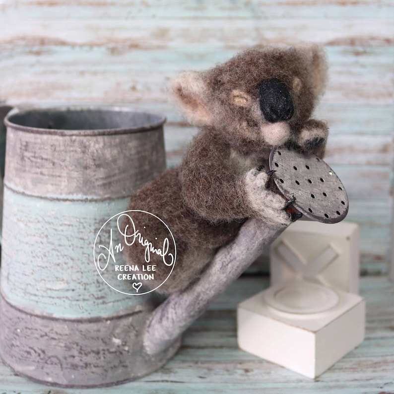 Needle Felting Tutorial Baby Koala Etsy