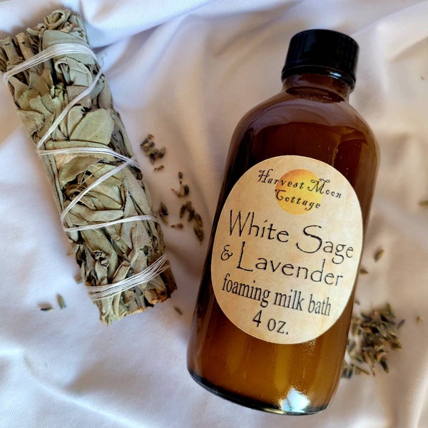 White Sage & Lavender Foaming Milk Bath