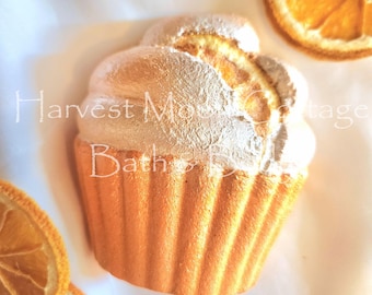 Creamsicle Cupcake Bath Bomb
