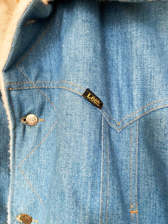 Early 70's vintage Lee Storm Rider Denim Coat - image 2