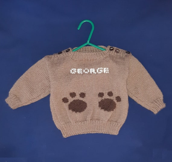 baby personalised jumper