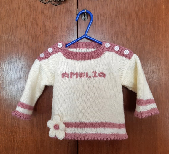 personalised baby jumpers