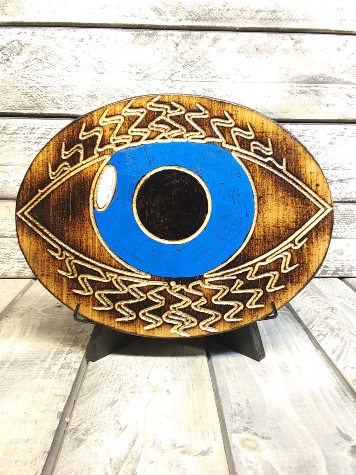 Evil Eye Wood Carving All Knowing Eye Mantle Piece Art Etsy Ireland