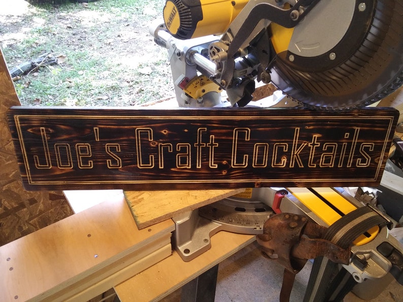 Custom Bar Sign Personalize Bar Sign Shamrock Optional CNC Etsy