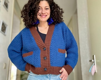 Häkelanleitung // Gemütlicher Cardigan