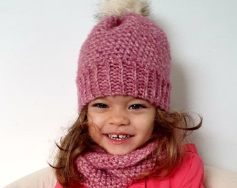 Winter Set with Beanie & Cowl PDF Crochet Pattern