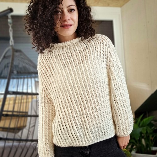 Daves Jumper Mens Crochet Jumper Pattern Etsy