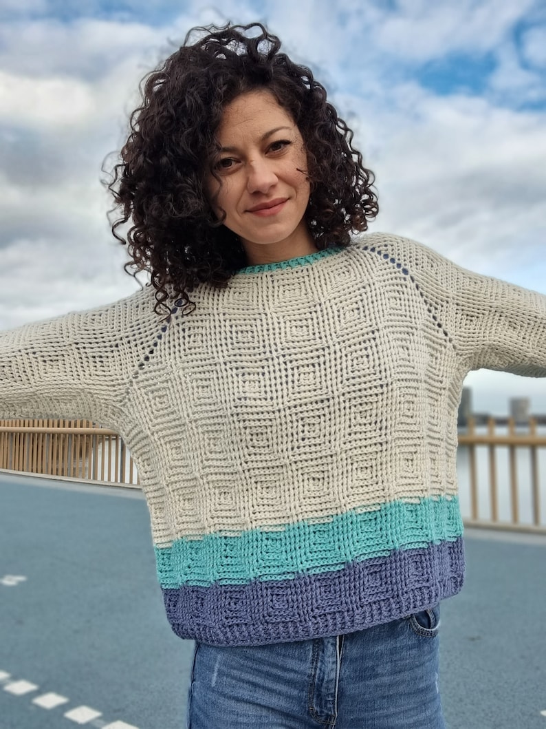 Crochet Pattern//shining Pearl Sweater - Etsy
