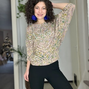 Crochet Pattern // Starry Night Blouse image 1