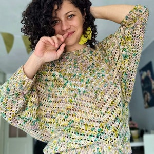 Crochet Pattern // Starry Night Blouse image 2