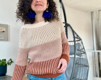 Medley Sweater Crochet Pattern: Unleash your Creativity with the Mosaic Crochet Technique!